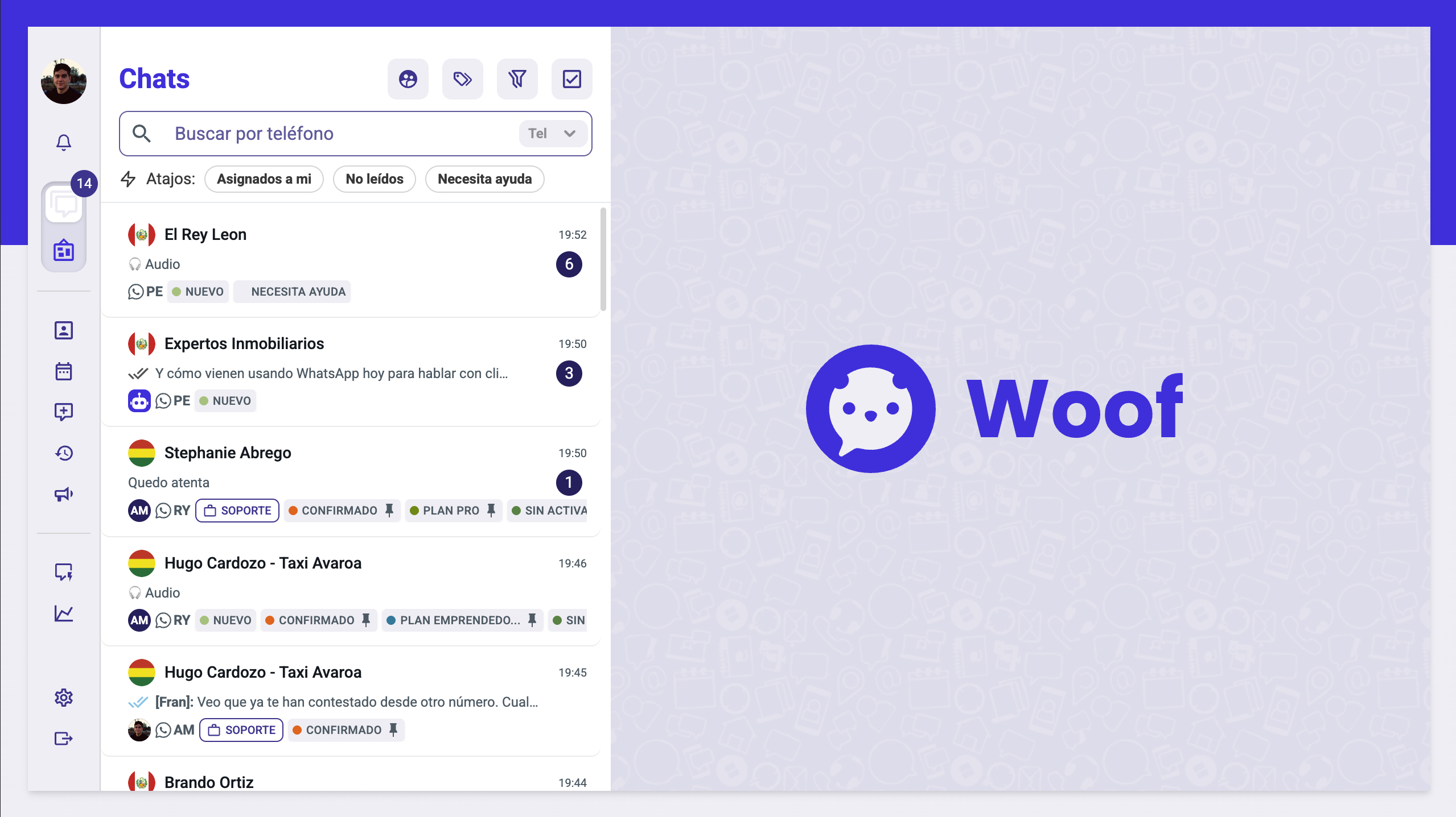 Dashboard de Wuf